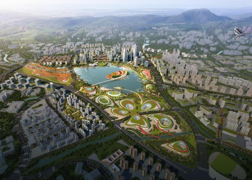Guangzhou Jiulong Lake Region in Knowledge City