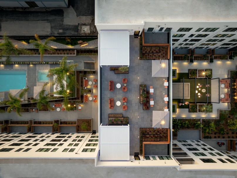 Vasara | Menlo Park aerial of the amenities