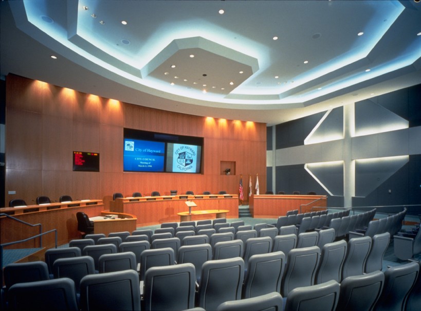 Hayward City Hall meeting room